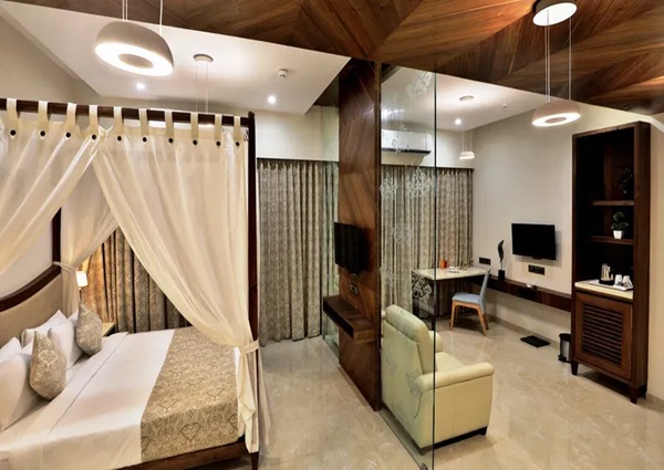Luxury Suite at VITS Devbhumi Dwarka featuring spacious and elegant interiors